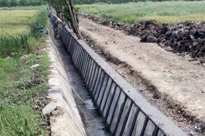 水利工程-青浦农田水渠施工
