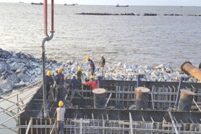 港航工程-金山涵闸结构施工